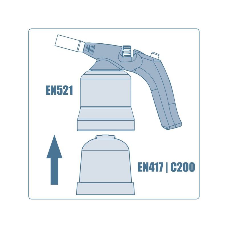 EXTOL PREMIUM HOŘÁK S PIEZO ZAPALOVÁNÍM NA PROPICHOVACÍ KARTUŠE, 8848105 - HOŘÁKY NA PLYN - DÍLNA A GARÁŽ