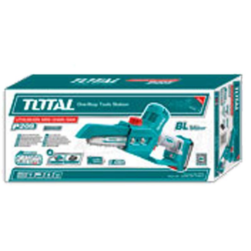 TOTAL ŘETĚZOVÁ PILA AKU, MINI, 20V LI-ION, BRUSHLESS, 2000MAH, BEZ BATERIE A NABÍJEČKY, TGSLI2068 - PROŘEZÁVACÍ PILY - ZAHRADA