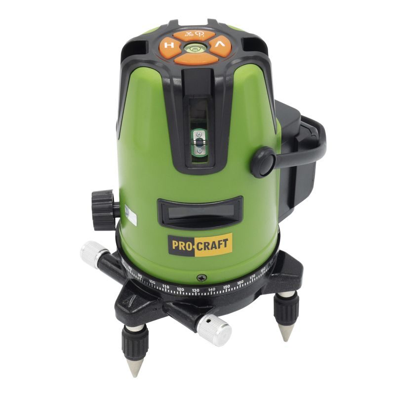 LASER ZELENÝ LINIOVÝ, KŘÍŽOVÝ SAMONIVELAČNÍ PROCRAFT LE-3D | LE-3D PROCRAFT - LINIOVÉ LASERY - MĚŘÍCÍ TECHNIKA