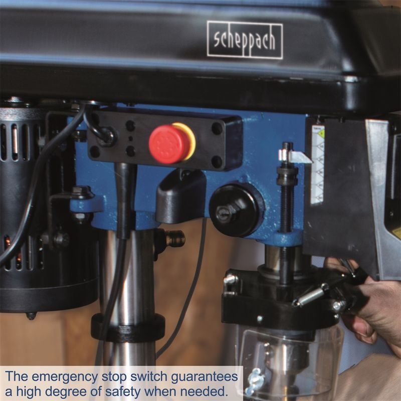SCHEPPACH DP 16 SL STOJANOVÁ VRTAČKA S KŘÍŽOVÝM LASEREM - STOLNÍ SLOUPOVÉ VRTAČKY - ELEKTRICKÉ NÁŘADÍ