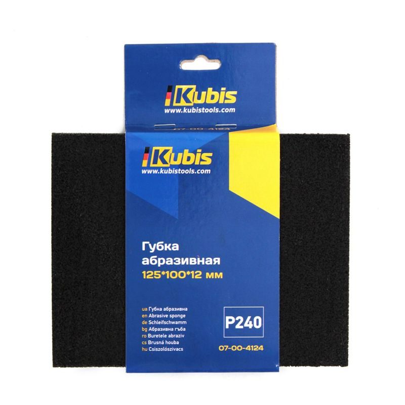 BRUSNÁ HOUBA P240, 125*100*12MM | 07-00-4124 KUBIS - KARTÁČE, BRUSNÉ HOUBY - RUČNÍ NÁŘADÍ
