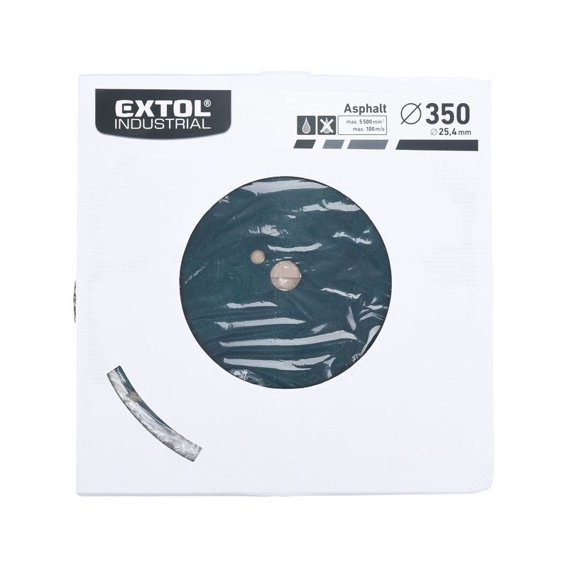 EXTOL INDUSTRIAL KOTOUČ DIAMANTOVÝ ŘEZNÝ SEGMENTOVÝ NA ASFALT, SUCHÉ ŘEZÁNÍ, O 350X25,4X3,2MM, 8703092 - DIA KOTOUČ > 300 MM - PŘÍSLUŠENSTVÍ