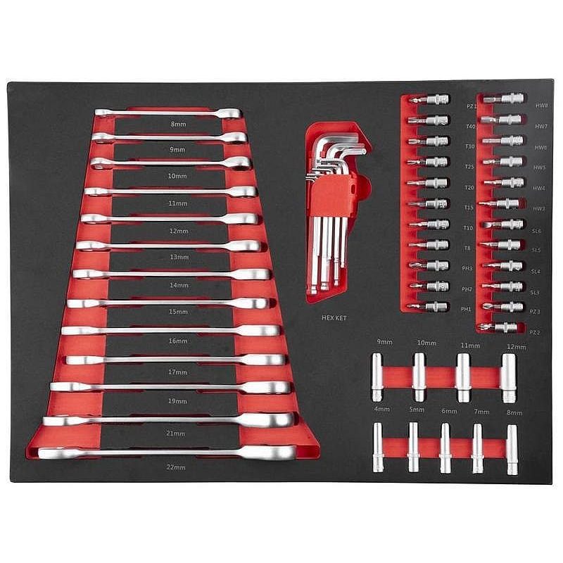 DÍLENSKÝ VOZÍK B224 SKŘÍŇKA, 6 ZÁSUVEK, 245KS NÁŘADÍ - VOZÍKY S NÁŘADÍM - DÍLNA A GARÁŽ