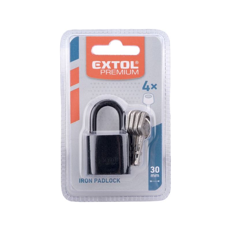 EXTOL PREMIUM ZÁMEK VISACÍ KOVOVÝ, 30MM, 8857413 - ZÁMKY VISACÍ - DÍLNA A GARÁŽ
