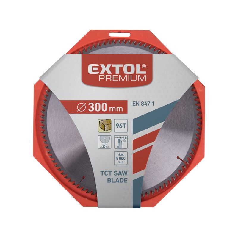 EXTOL PREMIUM KOTOUČ PILOVÝ S SK PLÁTKY, O 300X3,0X30MM, 96T, 8803248 - PRŮMĚR 255 - 270, 300 - 355 - PŘÍSLUŠENSTVÍ