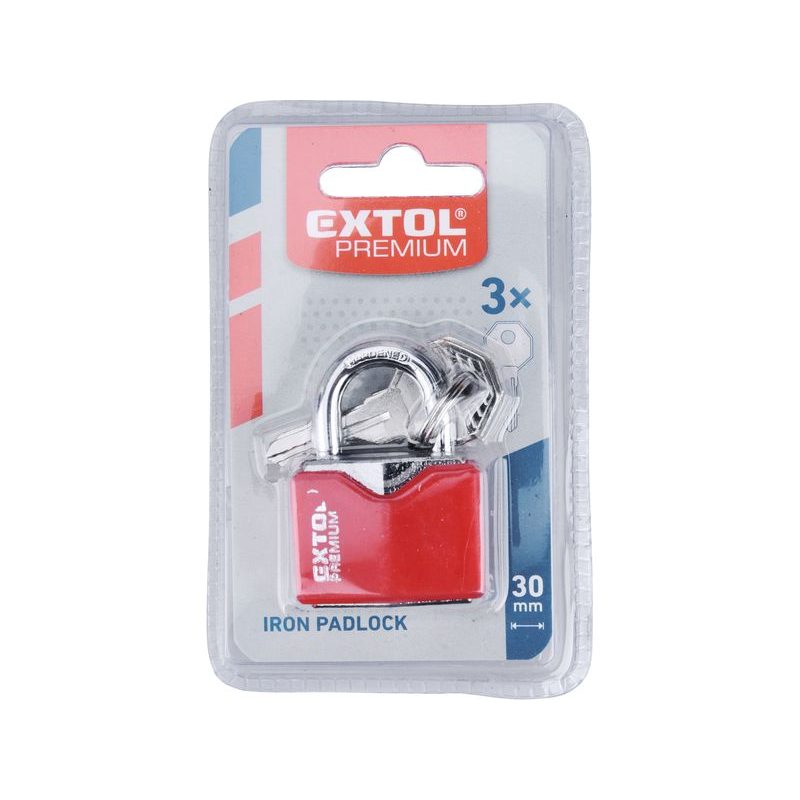 EXTOL PREMIUM ZÁMEK VISACÍ KOVOVÝ, 30MM, 8857463 - ZÁMKY VISACÍ - DÍLNA A GARÁŽ