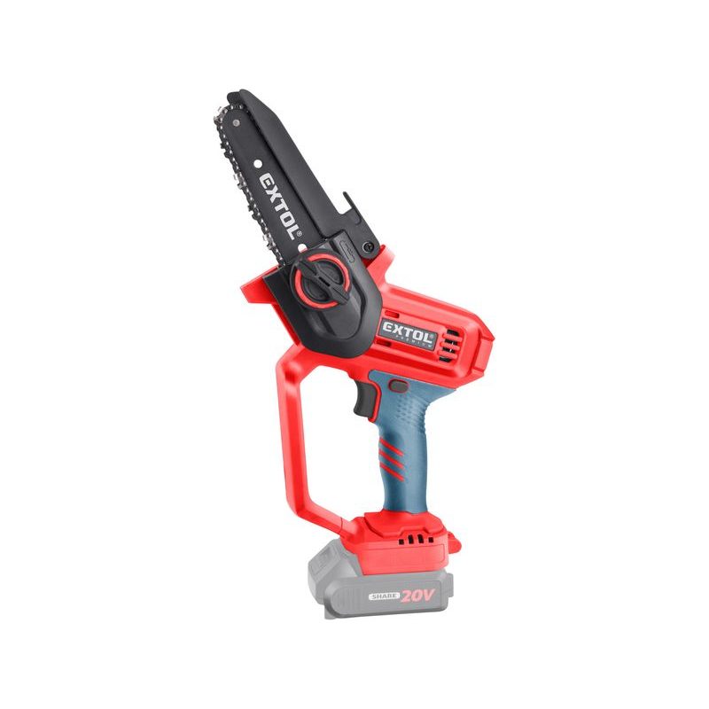 EXTOL PREMIUM PILA ŘETĚZOVÁ AKU JEDNORUČNÍ SHARE20V, 12CM, BEZ BATERIE A NABÍJEČKY, 8891923 - PROŘEZÁVACÍ PILY - ZAHRADA