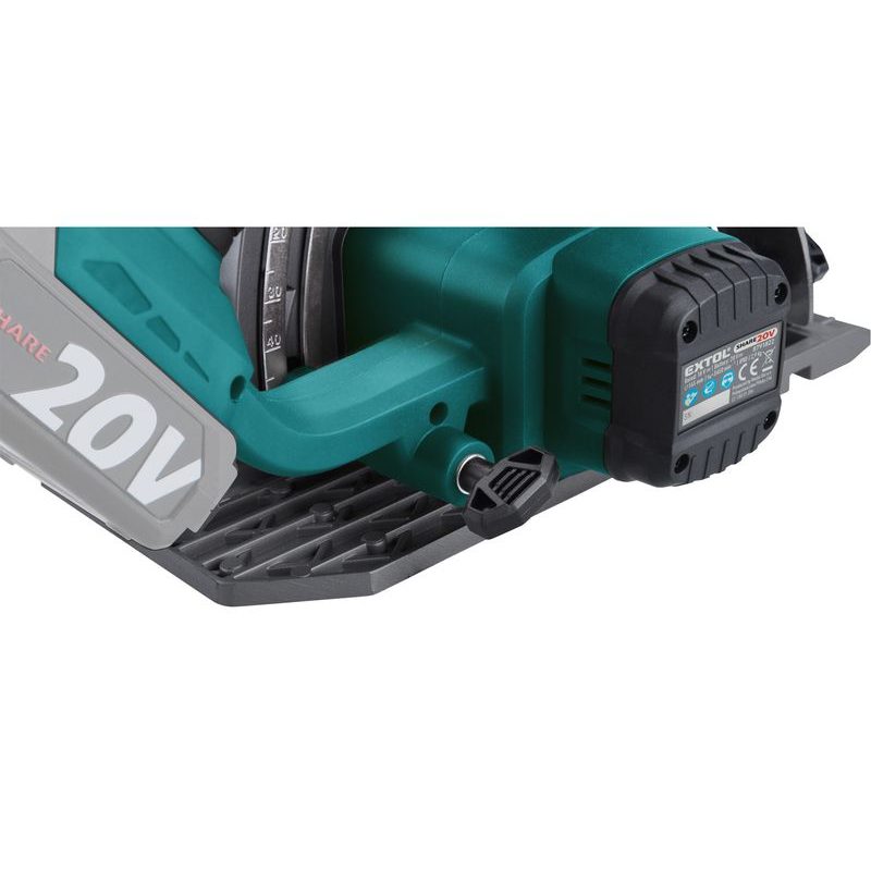 EXTOL INDUSTRIAL PILA KOTOUČOVÁ AKU SHARE20V, 165MM, BRUSHLESS, 20V LI-ION, BEZ BATERIE A NABÍJEČKY, 8791823 - EXTOL SHARE20V - AKU NÁŘADÍ - AKU NÁŘADÍ