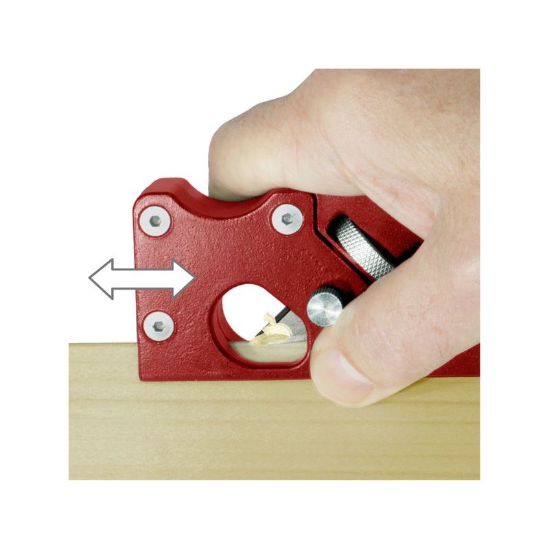 FORTUM HOBLÍK NA SRÁŽENÍ HRAN NASTAVITELNÝ, 2NOŽOVÉ PROFILY (45° - R3MM/1/8"), 4752104 - RUČNÍ HOBLÍKY - RUČNÍ NÁŘADÍ