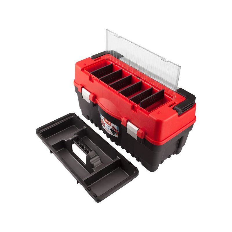 EXTOL PREMIUM KUFR NA NÁŘADÍ CARBO, L VELIKOST, 595X289X328MM, 8856082 - ORGANIZÉRY NA NÁŘADÍ - PŘÍSLUŠENSTVÍ