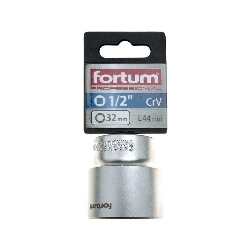 FORTUM HLAVICE NÁSTRČNÁ 1/2", 32MM, L 44MM, 4700432 - NÁSTRČNÉ HLAVICE, OŘECHY - RUČNÍ NÁŘADÍ