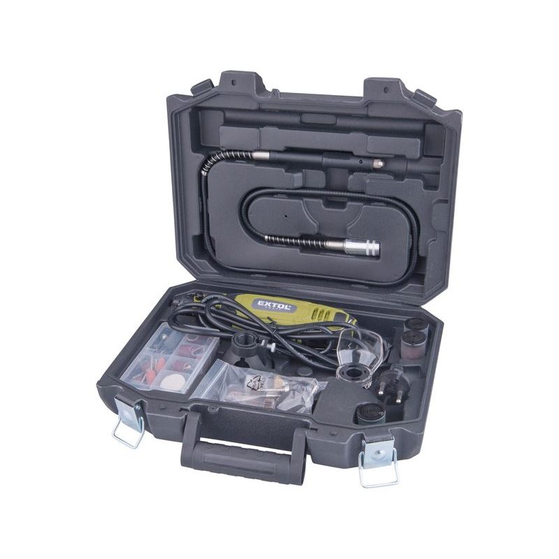 EXTOL CRAFT BRUSKA PŘÍMÁ S OHEBNÝM NÁSTAVCEM, 210KS, 135W, 404117 - PŘÍMÁ BRUSKA - ELEKTRICKÉ NÁŘADÍ