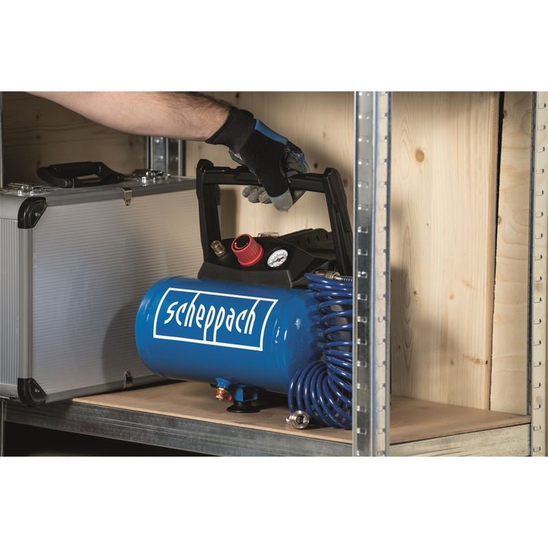 SCHEPPACH HC 06 BEZOLEJOVÝ KOMPRESOR 6L - BEZOLEJOVÉ KOMPRESORY - PNEU NÁŘADÍ