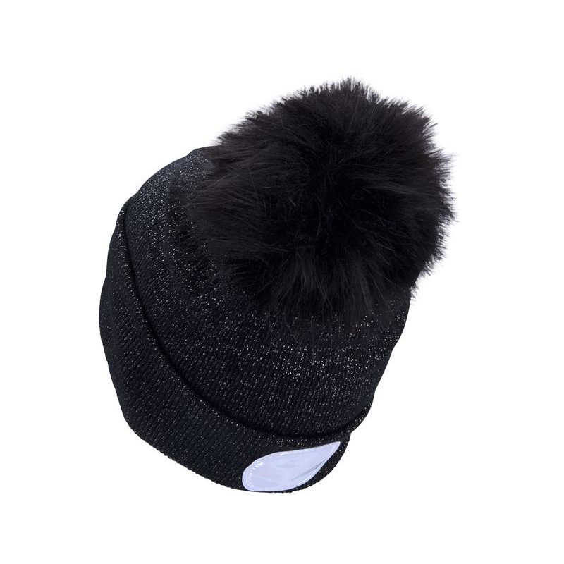 EXTOL LIGHT ČEPICE S ČELOVKOU 4X45LM, USB NABÍJENÍ, ČERNÁ SE TŘPYTKOU A BAMBULÍ, UNIVERZÁLNÍ VELIKOST, 90% ACRYL A 10% POLYESTER, 43196 - ČEPICE, KŠILTOVKY, PONOŽKY A JINÉ - PŘÍSLUŠENSTVÍ