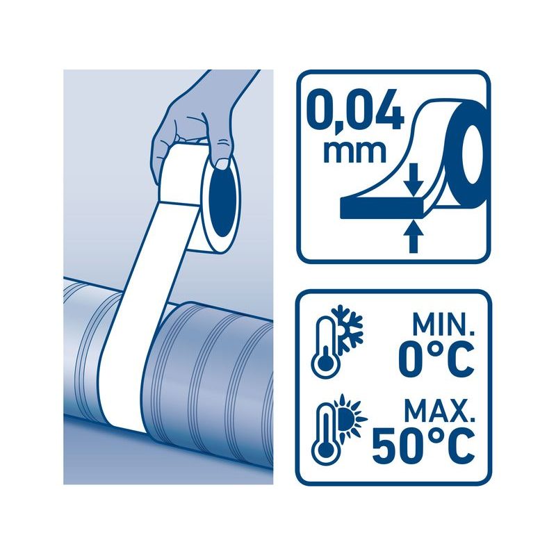 EXTOL CRAFT PÁSKA LEPÍCÍ ALU, HLINÍKOVÁ,, 100MM X 10M X 0,04MM, 9514 - ODVÍJEČE A LEPÍCÍ PÁSKY - DÍLNA A GARÁŽ