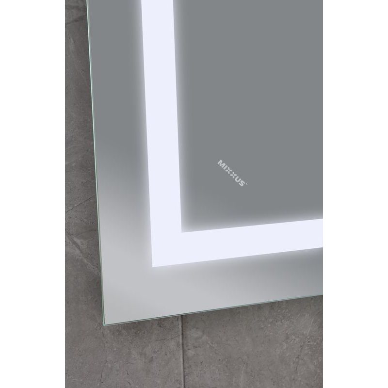 KOUPELNOVÉ ZRCADLO S LED OSVĚTLENÍM, PROTIZAMLŽOVACÍ FUNKCÍ A REGULACÍ JASU, MR08-80×60-REVERSE TALL | MR08-80×60-REVERSE TALL PROCRAFT - ZRCADLA - SANITA