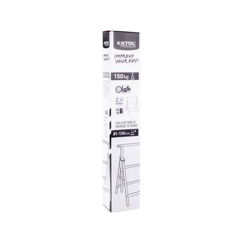 EXTOL CRAFT PODPĚRA STAVEBNÍ/KOZA, NASTAVITELNÁ 800-1300MM, 9994 - PODPĚRY - DÍLNA A GARÁŽ