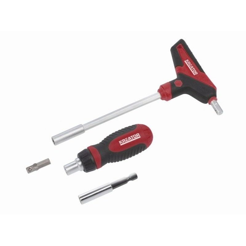 KREATOR KRT400009 RÁČNOVÝ SET HLAVIC A BITŮ 28KS - SADY ŠROUBOVÁKŮ - RUČNÍ NÁŘADÍ