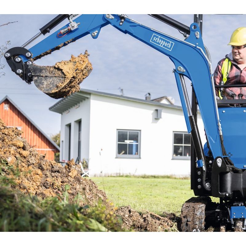 SCHEPPACH EXC 1400 - MINIBAGR 1 T - NAKLADAČE, MINIBAGRY - STAVEBNÍ TECHNIKA