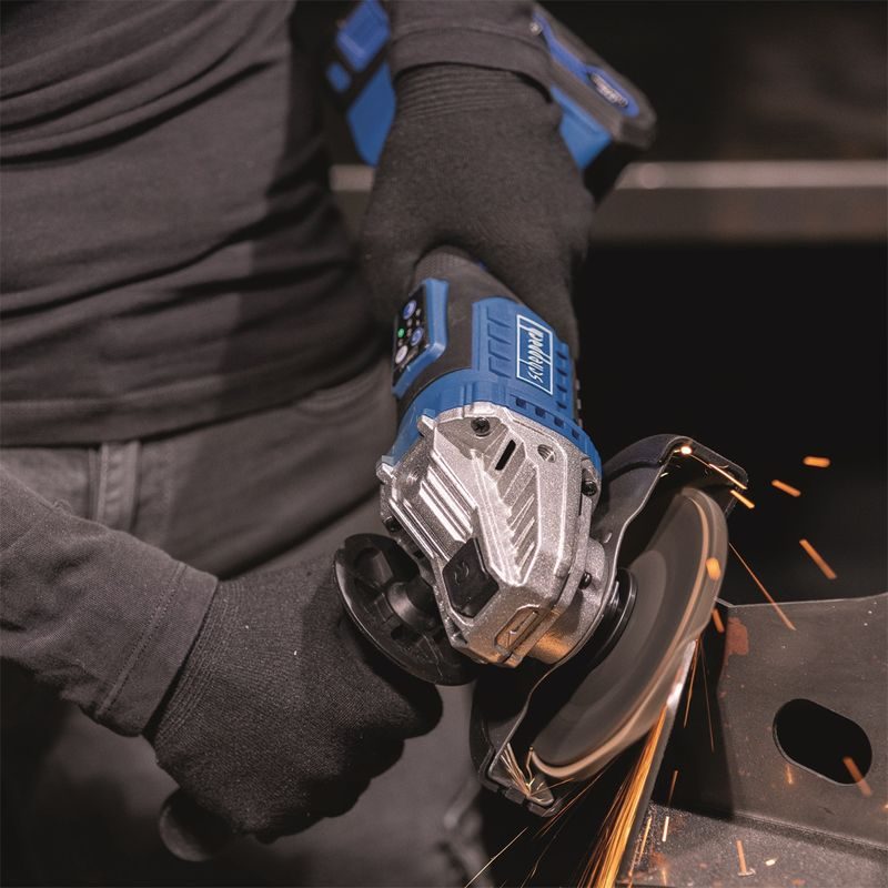 SCHEPPACH BC-AG125-X 20 V IXES AKU ÚHLOVÁ BRUSKA (BEZ BATERIE A NABÍJEČKY) - AKU UHLOVÉ BRUSKY - AKU NÁŘADÍ