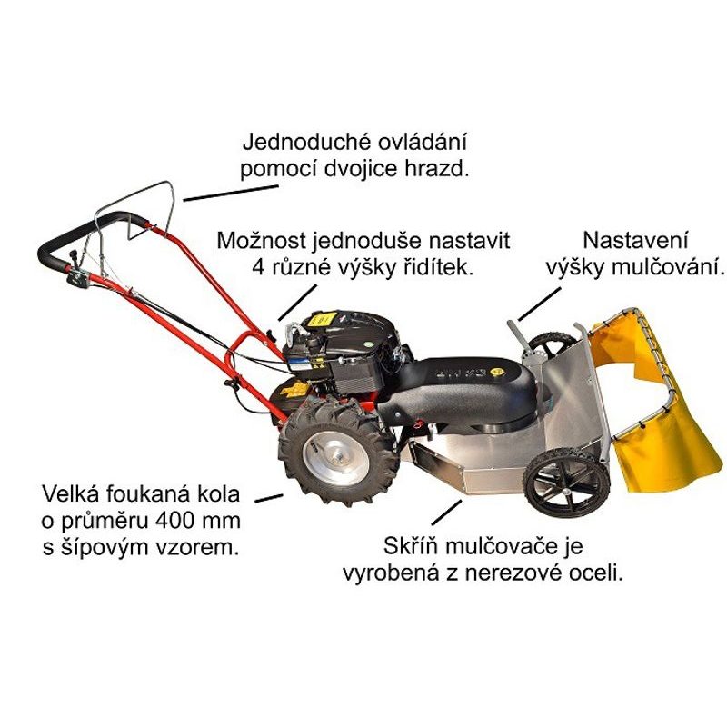 DAKR  MULČOVAČ TEKTON LONCIN - MULČOVACÍ SEKAČKY - ZAHRADA
