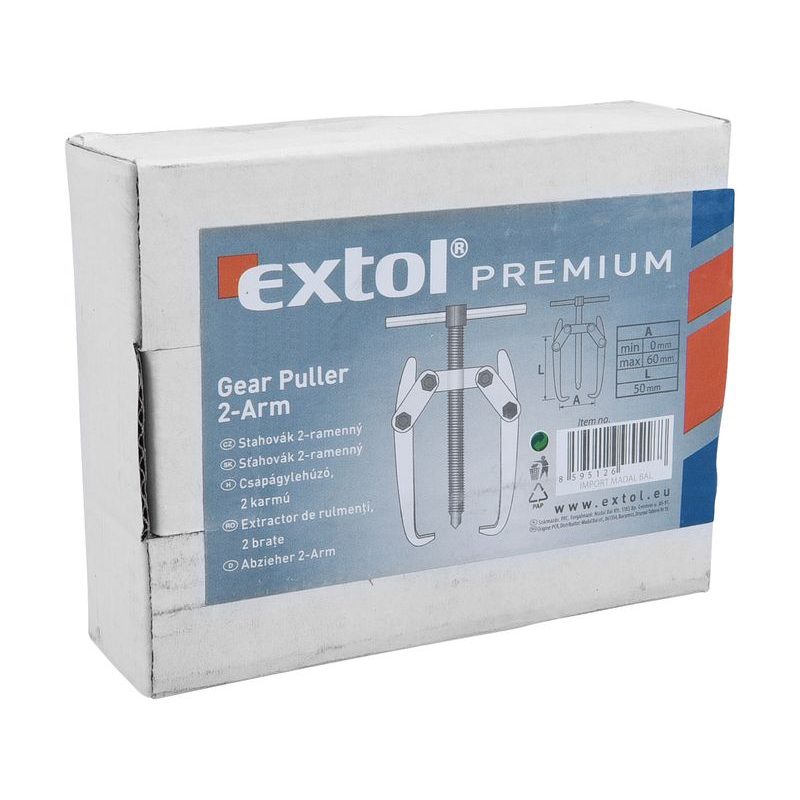 EXTOL PREMIUM STAHOVÁK DVOURAMENNÝ, KOVANÝ - MINI, ROZPĚTÍ 60MM, HLOUBKA 50MM, 8816741 - STAHOVÁKY - RUČNÍ NÁŘADÍ