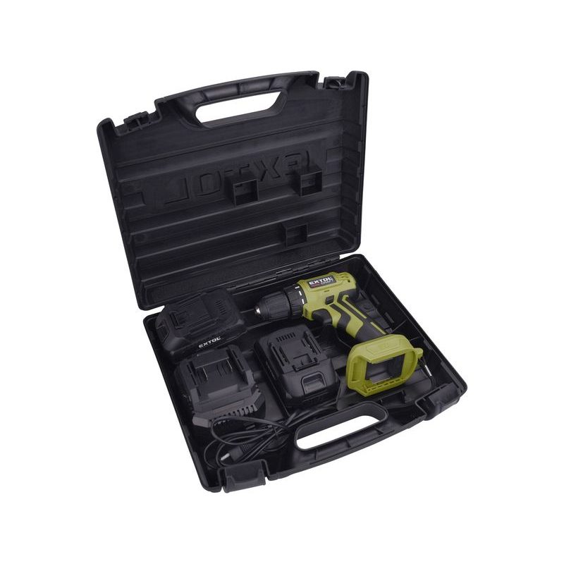 EXTOL CRAFT VRTACÍ ŠROUBOVÁK AKU, BRUSHLESS, 20V LI-ION, 2×2AH, 402450 - AKU ŠROUBOVÁK 18V - 20V - AKU NÁŘADÍ