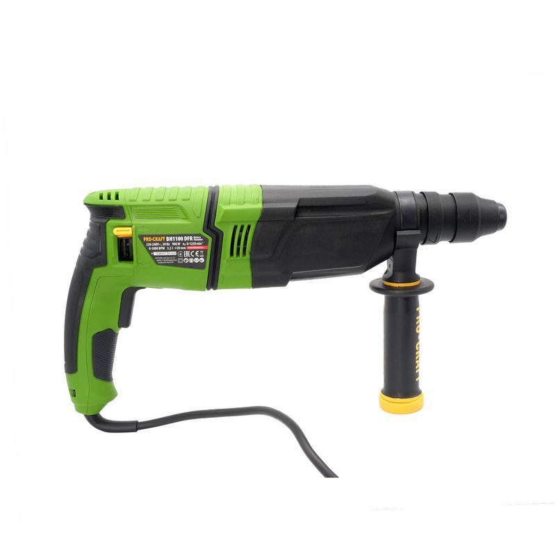 KOMBINOVANÉ VRTACÍ A SEKACÍ KLADIVO PROCRAFT BH1100 DFR | BH1100DFR PROCRAFT - KOMB. KLADIVA SDS + - ELEKTRICKÉ NÁŘADÍ