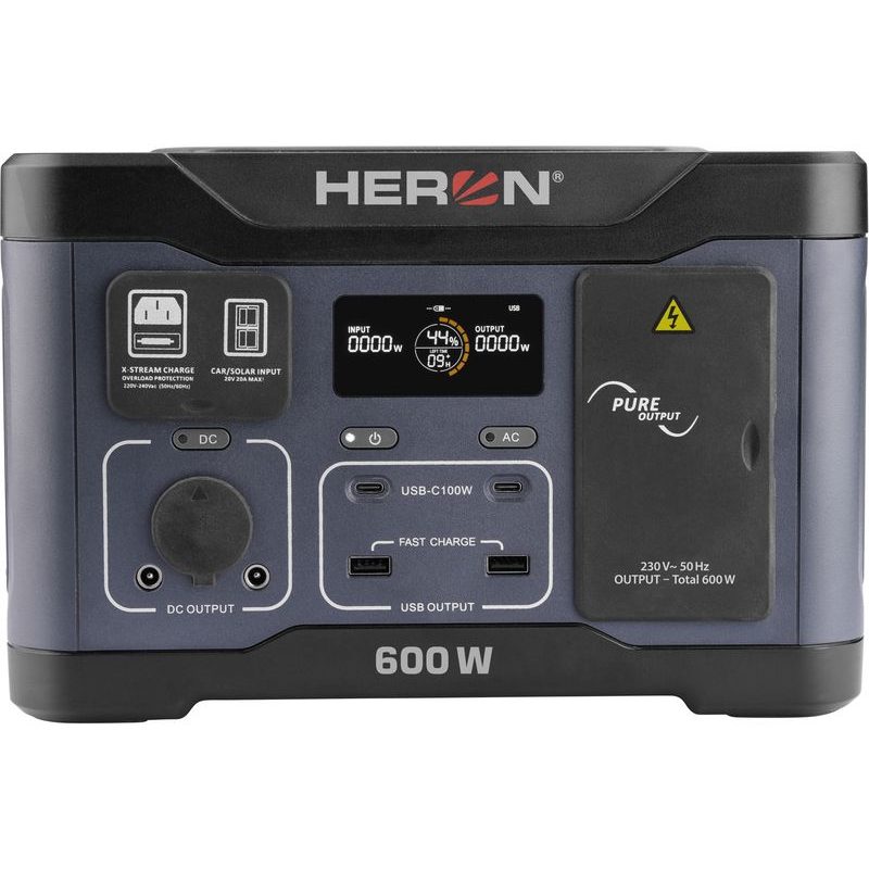 HERON STANICE NABÍJECÍ, 600W, 512WH, 8896800 - ELEKTRO - DŮM A DOMÁCNOST, ELEKTRO..