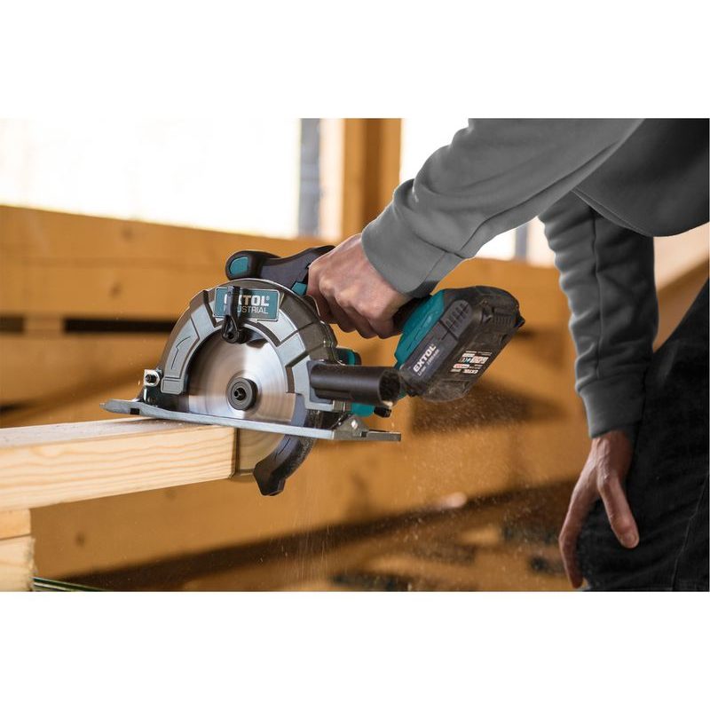 EXTOL INDUSTRIAL PILA KOTOUČOVÁ AKU SHARE20V, 165MM, BRUSHLESS, 20V LI-ION, 2AH, 8791822 - PILY DO 165MM - AKU NÁŘADÍ