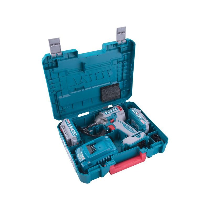TOTAL UTAHOVÁK RÁZOVÝ AKU 1/2", BRUSHLESS, 400NM, 20 V LI-ION (2X), INDUSTRIAL, TIWLI2040 - RÁZOVÝ UTAHOVÁK 18V - AKU NÁŘADÍ