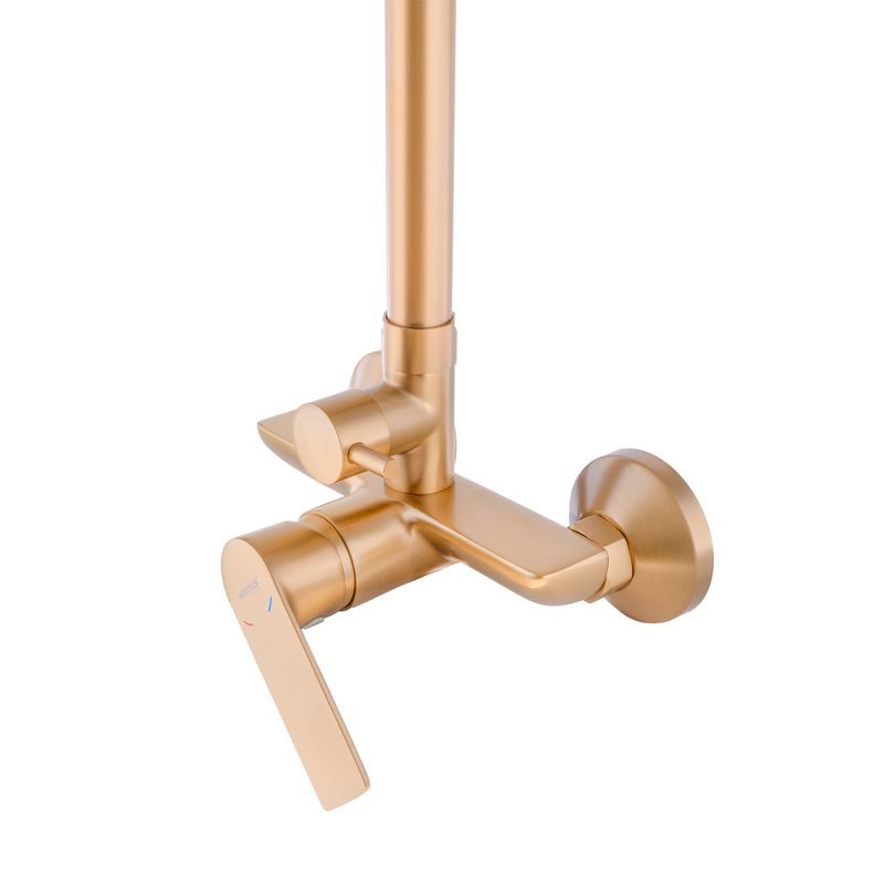 SPRCHOVÝ SLOUP S BATERIÍ MIXXUS PREMIUM ALEX 003J BRUSHED GOLD | ALEX 003J BRUSHED GOLD PROCRAFT - SPRCHOVÉ BATERIE - SANITA