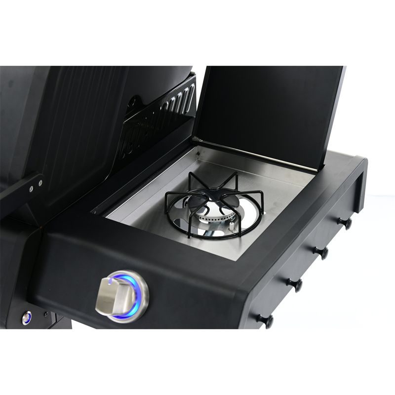 RIWALL PRO RGG 21 PLYNOVÝ GRIL 10 KW SE DVĚMA HOŘÁKY A BOČNÍM VAŘIČEM - PLYNOVÉ GRILY - ZAHRADA