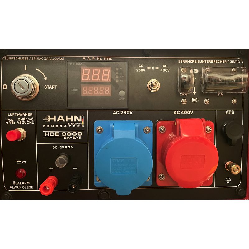 HAHN & SOHN DIESELOVÝ GENERÁTOR HDE 9000SA-SA3 1/3 - NAFTOVÉ ELEKTROCENTRÁLY - ELEKTROCENTRÁLY