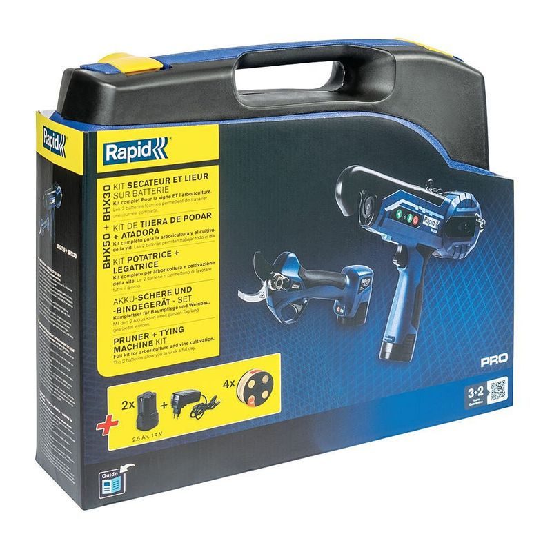 SET ŘEZNÉ NŮŽKY 14,4V RAPID BHX30 + VÁZACÍ KLEŠTĚ BHX50 - AKU NŮŽKY NA VĚTVE - ZAHRADA
