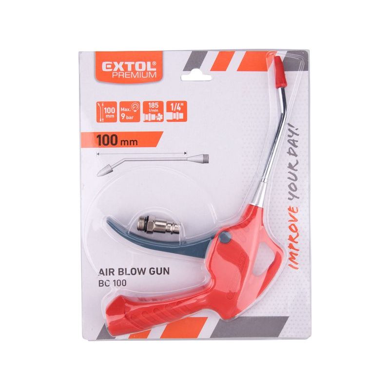 EXTOL PREMIUM PISTOLE OFUKOVACÍ, KOMPOZITOVÁ, 10CM, 8865061 - OFUKOVACÍ PISTOLE - PNEU NÁŘADÍ