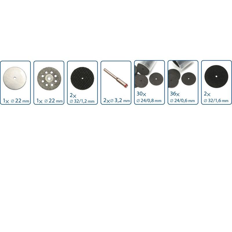 EXTOL CRAFT NÁSTAVCE NA PŘÍMOU BRUSKU, SADA 74KS, 903770 - K PŘÍMÝM BRUSKÁM - PŘÍSLUŠENSTVÍ