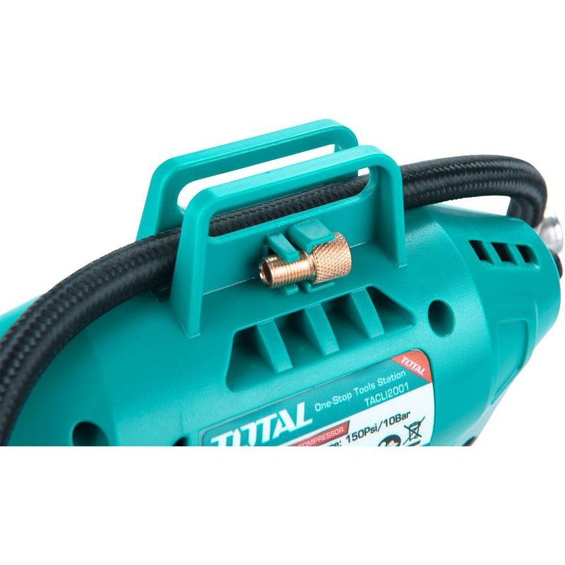 TOTAL KOMPRESOR AKU, 20V LI-ION, BEZ BATERIE A NABÍJEČKY, TACLI2001 - ZNAČKA TOTAL - ELEKTRICKÉ NÁŘADÍ