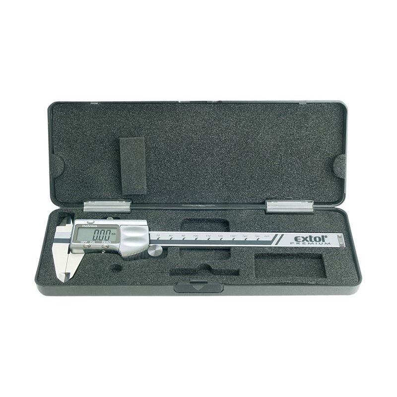 EXTOL PREMIUM MĚŘÍTKO POSUVNÉ DIGITÁLNÍ KOVOVÉ, 0-150MM, 8825225 - POSUVNÁ MĚŘÍTKA - MĚŘÍCÍ TECHNIKA