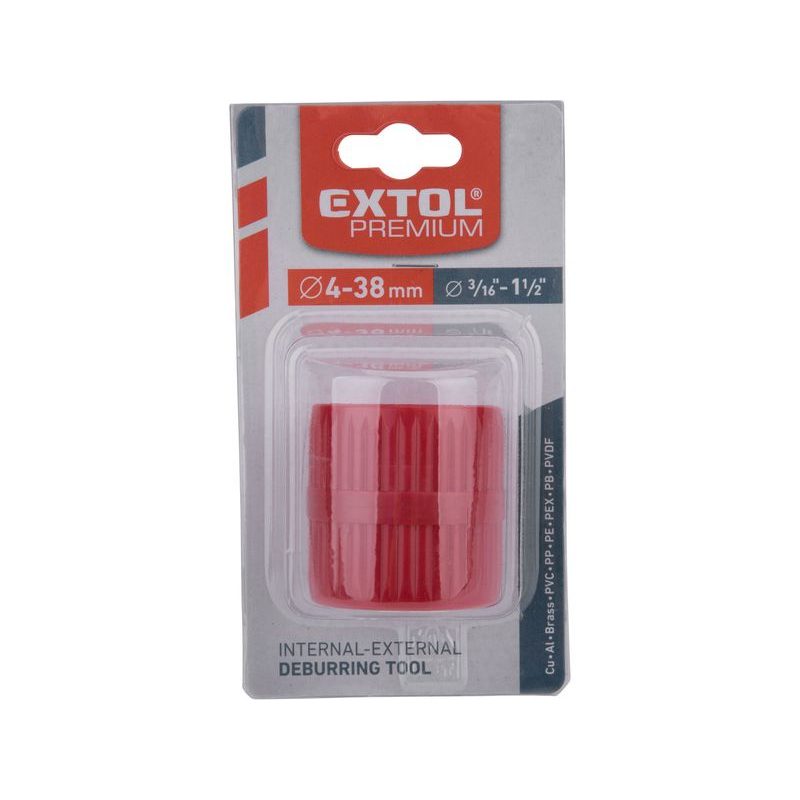 EXTOL PREMIUM ODHROTOVAČ TRUBEK VNITŘNÍ I VNĚJŠÍ, PLASTOVÝ, O 4-38MM, 8848031 - ŘEZAČE TRUBEK - RUČNÍ NÁŘADÍ