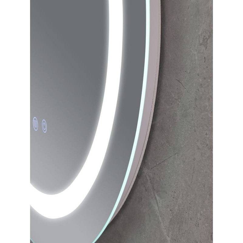 KOUPELNOVÉ ZRCADLO S LED OSVĚTLENÍM, PROTIZAMLŽOVACÍ FUNKCÍ A REGULACÍ JASU, MC03-60 PLAIN | MC03-60 PLAIN PROCRAFT - ZRCADLA - SANITA