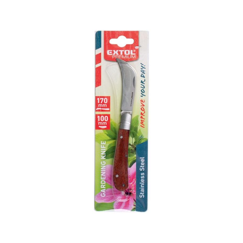 EXTOL PREMIUM NŮŽ ŠTĚPAŘSKÝ ZAVÍRACÍ NEREZ, 170/100MM, 8855110 - ZAHRADKÁŘSKÉ NOŽE - RUČNÍ NÁŘADÍ