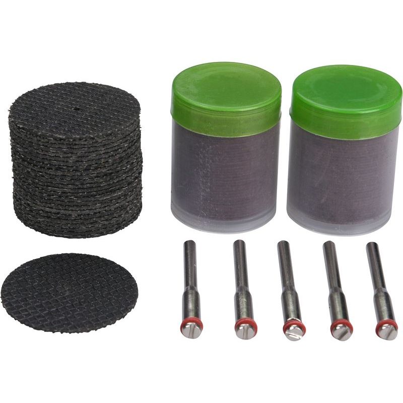 EXTOL CRAFT 903762 KOTOUČE ŘEZNÉ, SADA 100KS, 903762 - K PŘÍMÝM BRUSKÁM - PŘÍSLUŠENSTVÍ