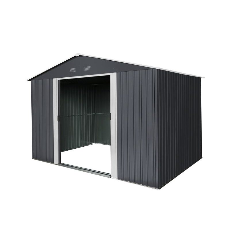 RIWALL PRO RMSA 8X10 ANTHRACITE ZAHRADNÍ DOMEK KOVOVÝ 3 X 2,4 M SE SEDLOVOU STŘECHOU ANTRACIT - ZAHRADNÍ DOMKY - DŮM A DOMÁCNOST, ELEKTRO..