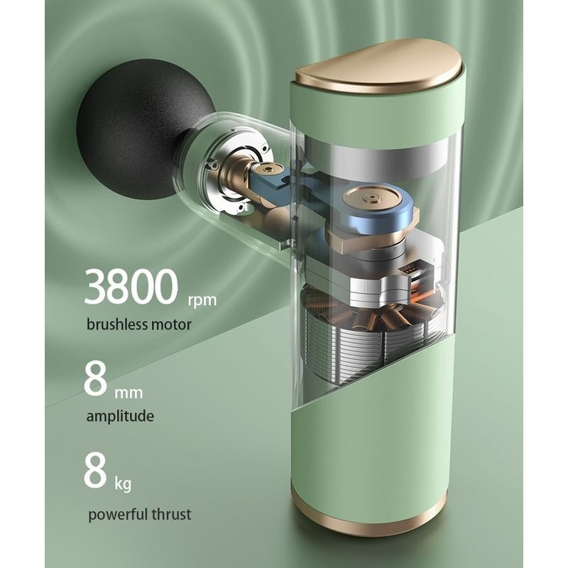 GLOX GLOX609G MASÁŽNÍ PISTOLE MINI, HLINÍKOVÁ - DOPLŇKY A VYCHYTÁVKY - DŮM A DOMÁCNOST, ELEKTRO..