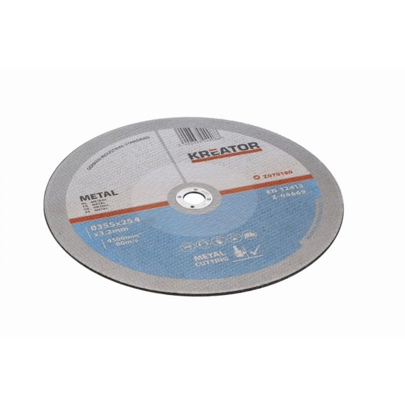 KREATOR KRT070180 ŘEZNÝ KOTOUČ OCEL 355 X 25,4 X 3,2MM - 2KS - ŘEZNÉ KOTOUČE NA KOV - PŘÍSLUŠENSTVÍ