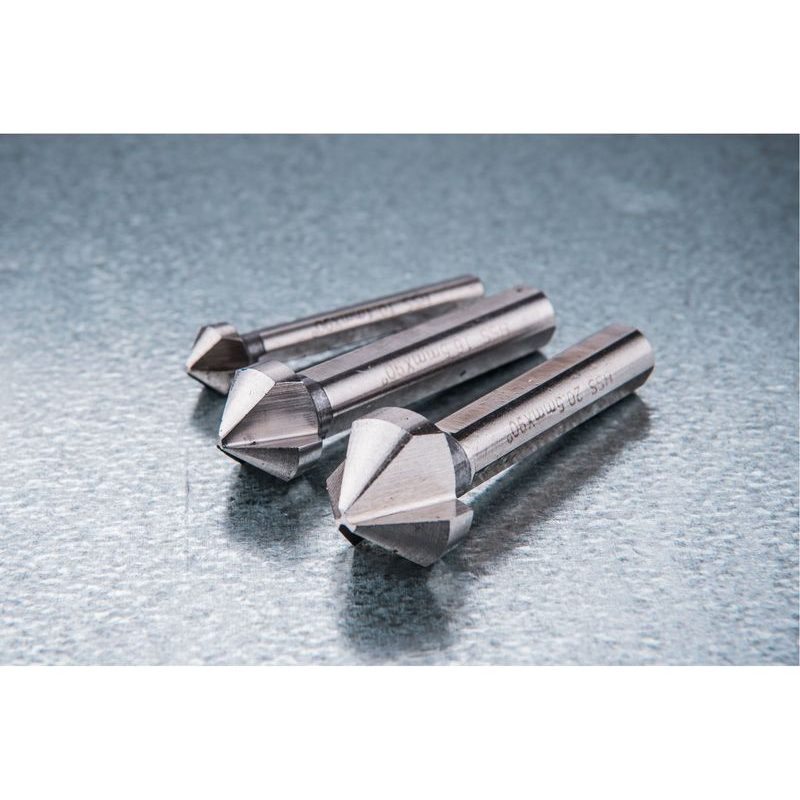 EXTOL CRAFT ZÁHLUBNÍKY KUŽELOVÉ 90°, SADA 6KS, O 6,3-20,5MM, HSS, 20094 - ZÁHLUBNÍKY - PŘÍSLUŠENSTVÍ