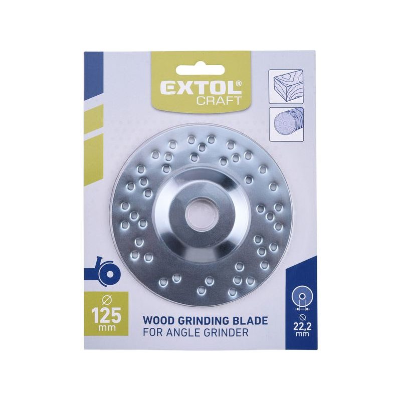 EXTOL CRAFT KOTOUČ NA DŘEVO, O 125X1X22,2MM, EXTRA HRUBÝ, 10801 - RAŠPLOVÉ KOTOUČE NA DŘEVO - PŘÍSLUŠENSTVÍ