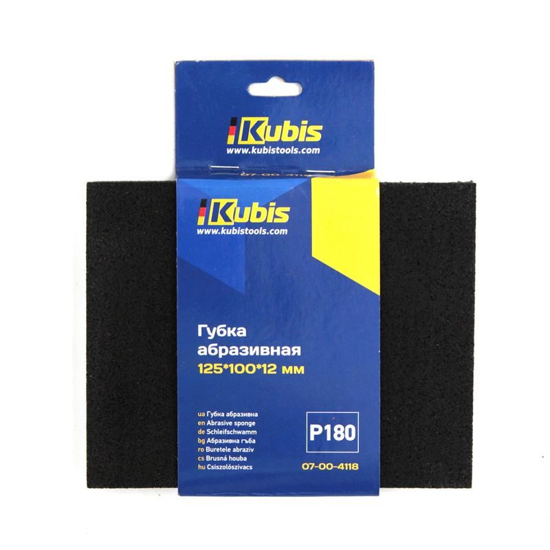 BRUSNÁ HOUBA P180, 125*100*12MM | 07-00-4118 KUBIS - KARTÁČE, BRUSNÉ HOUBY - RUČNÍ NÁŘADÍ
