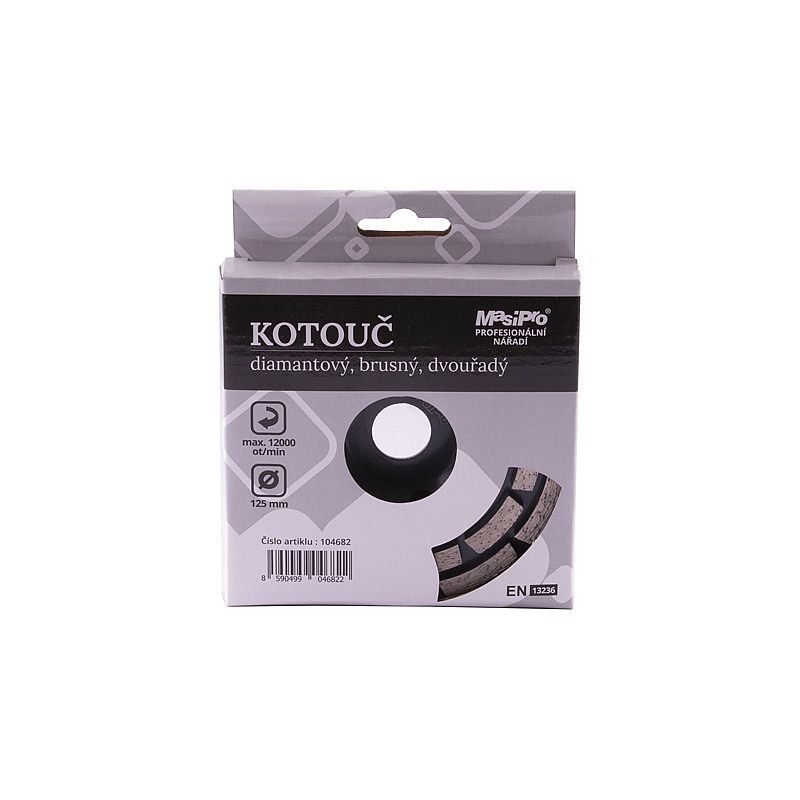 DIAMANTOVÝ KOTOUČ NA BETON DVOUŘADÝ 125MM - BRUSNÉ TALÍŘE (NOSIČ BRUSNÝCH VÝSEKŮ) - PŘÍSLUŠENSTVÍ